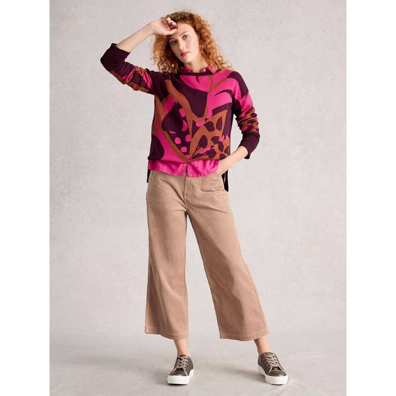 White Stuff Tia Cord Wide Leg Crop Pant image number 3